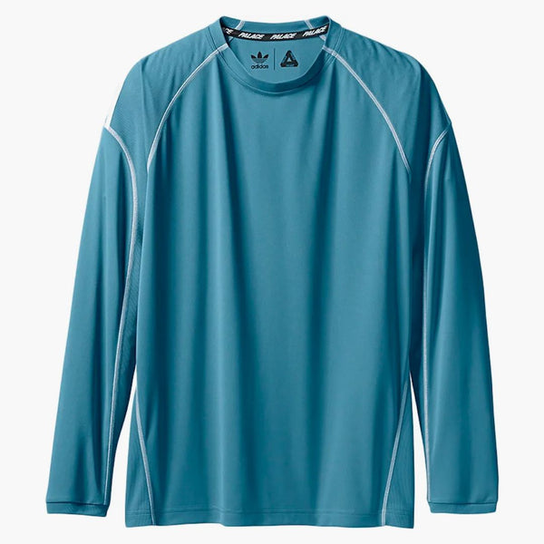 Palace Longsleeve T-shirt Blanch Sea/White