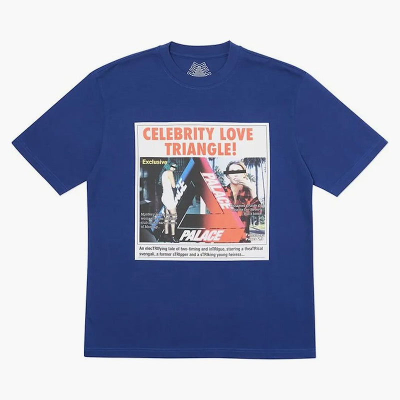 Palazzo amore Triangle T-shirt Blue