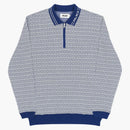 Palace Macro P Heavy Zip Top Blue/White