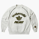 Palace Maharishi Temple Crew Stone White