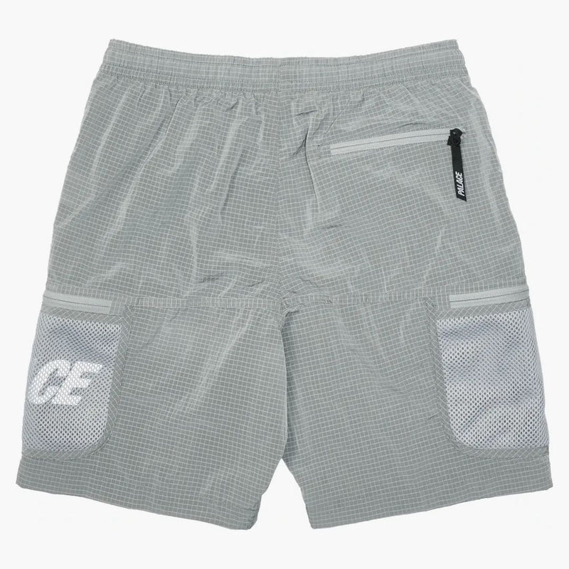Palace Mesh Pocket Shell Shorts Grey