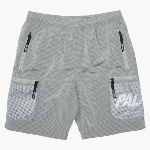 Palace Mesh Pocket Shell Shorts Grey
