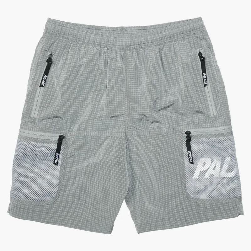 Palace Mesh Pocket Shell Shorts Grey