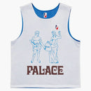 Palace Mesh Practice giubbotto bianco/blu