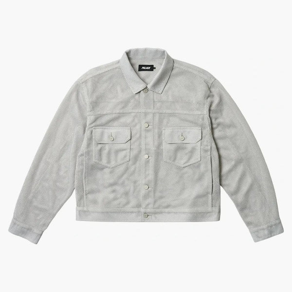 ジャケット・アウター PALACE MESH TRUCKER JACKET CONCRETE GREY Palace Trucker Jacket - Buy at Hypeneedz