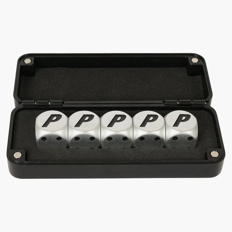 Palace Metal Dice Silver