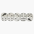Palace Metal Dice Silver