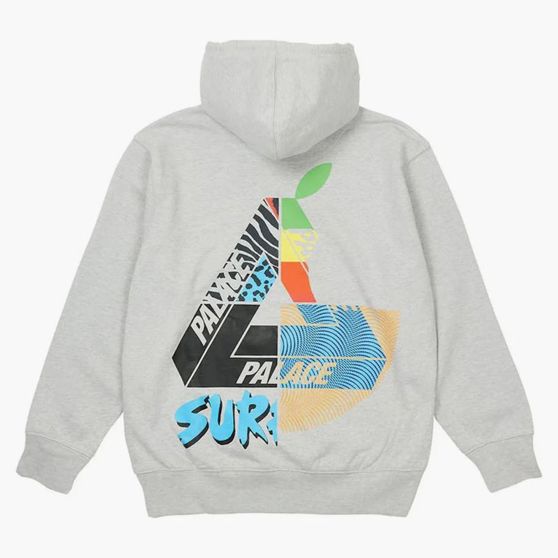 Palace Blanda upp Hood Grey Marl