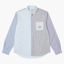 Palace Mixed Oxford Shirt Blue