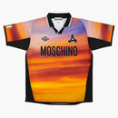 Palace Moschino Football Shirt Orange Cloud