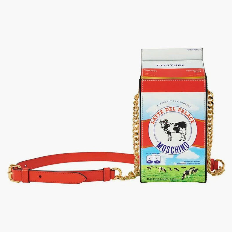 Palace Moschino Milk Carton Bag White