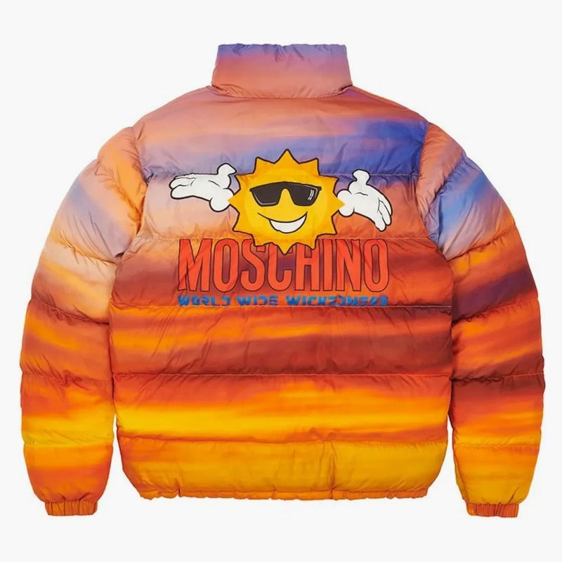 Palác Moschino puffa bunda oranžový cloud
