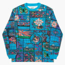 Palace Muchas Glassias Waffle Longsleeve Blue