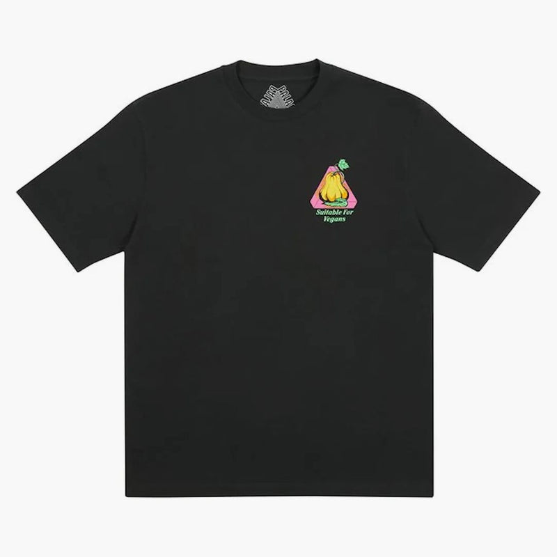 Palazzo no formaggio no uovo t-shirt nero