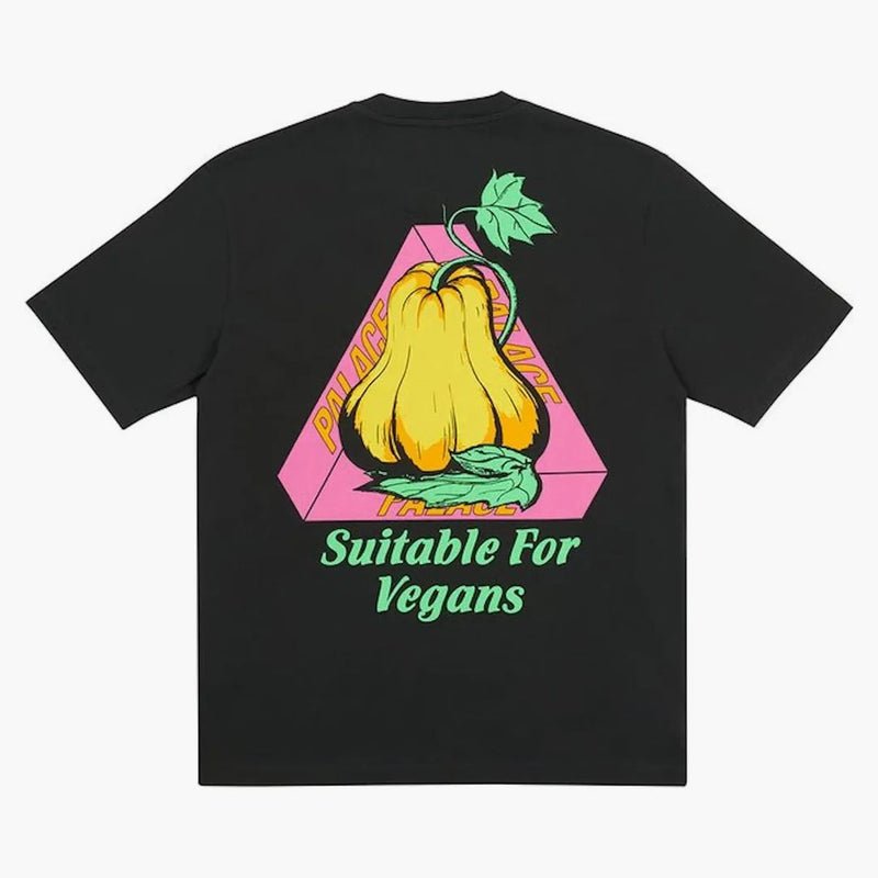Palazzo no formaggio no uovo t-shirt nero