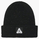 Palace Nepped Tri-Ferg Patch Beanie Black