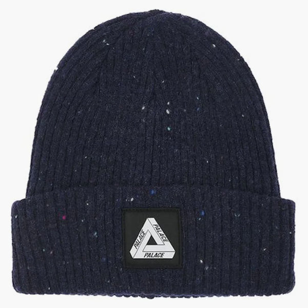 Palace Nepped Tri-Ferg Patch Beanie Navy