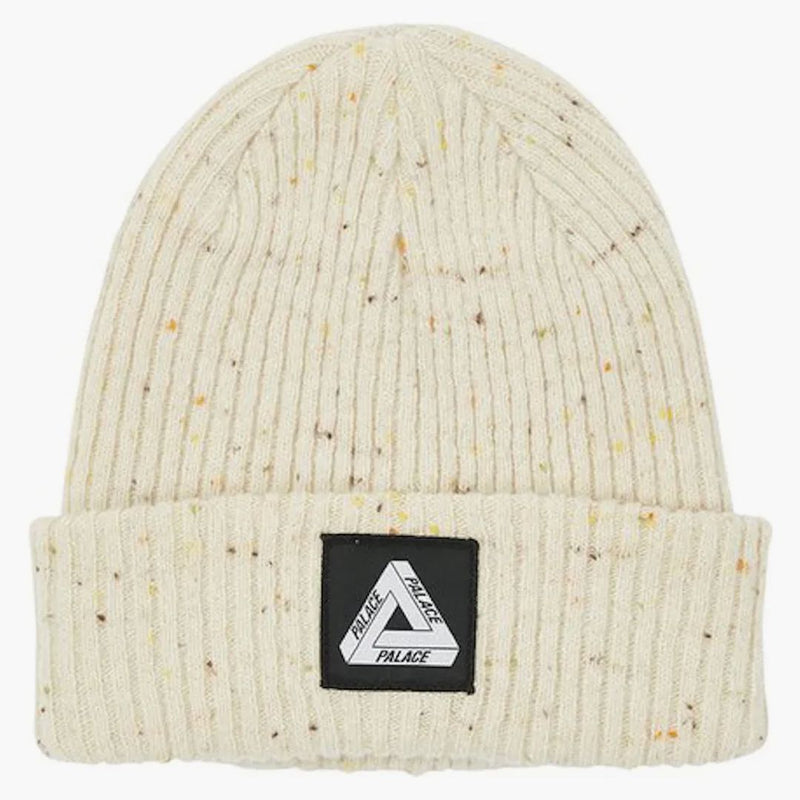 Palace Nepped Tri-Ferg Patch Beanie Off-White