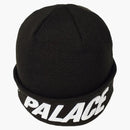 Palace New Era Peak Beanie Black