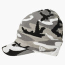 Palace New Era Peak Beanie Gray Camo