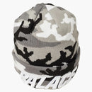 Palace New Era Peak Beanie Gray Camo