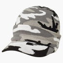 Palace New Era Peak Beanie Gray Camo