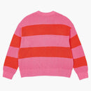 Palác otevřený pruh pletený růžový/oranžový