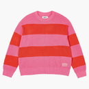 Palác otevřený pruh pletený růžový/oranžový