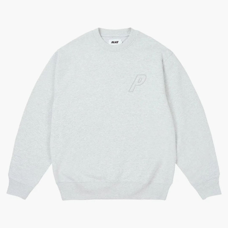 Palace Outline P-3 Crew Gray Marl