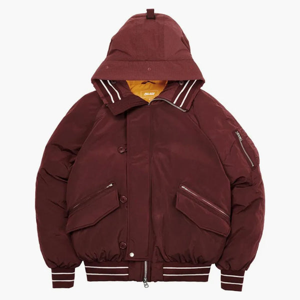Palác P-2B krátká parka (FW21) Burgundsko