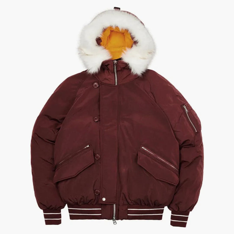 Palác P-2B krátká parka (FW21) Burgundsko