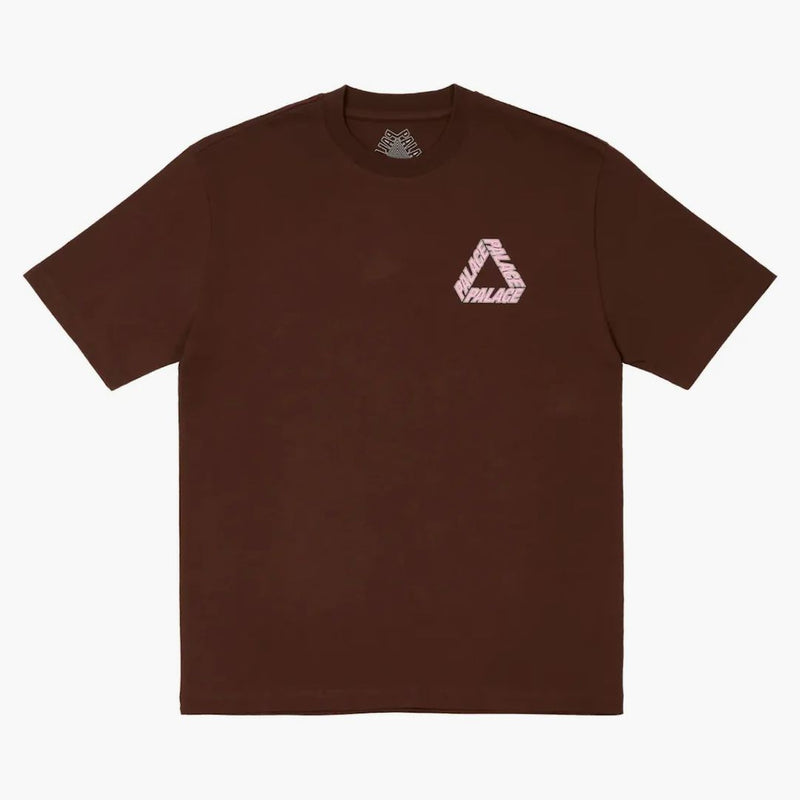 T-shirt del contorno palazzo P-3 piacevole marrone
