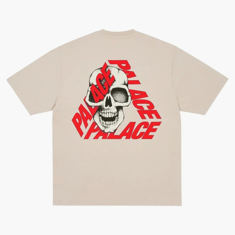 Palace P3 Skull T-shirt Stoney Grey