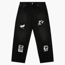 Palace P90 Baggy Jean Patch Up Black