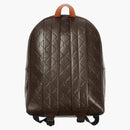 Palace Pal-M-Gram Leather Backpack Brown