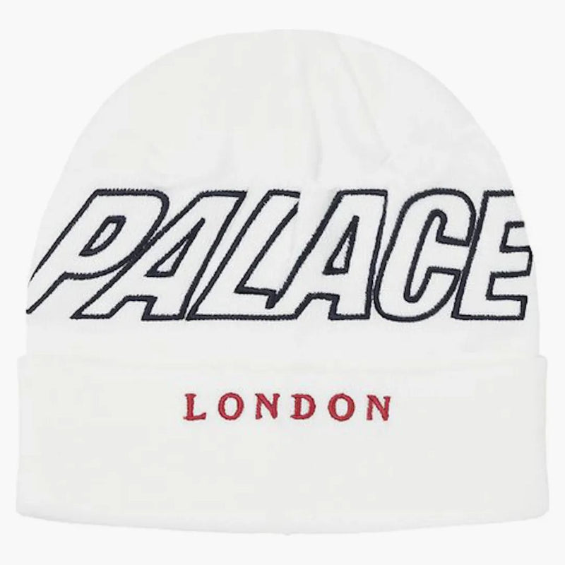 Palace P-London Beanie White