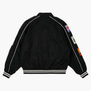 Parches de palacio bombardero de algodón negro