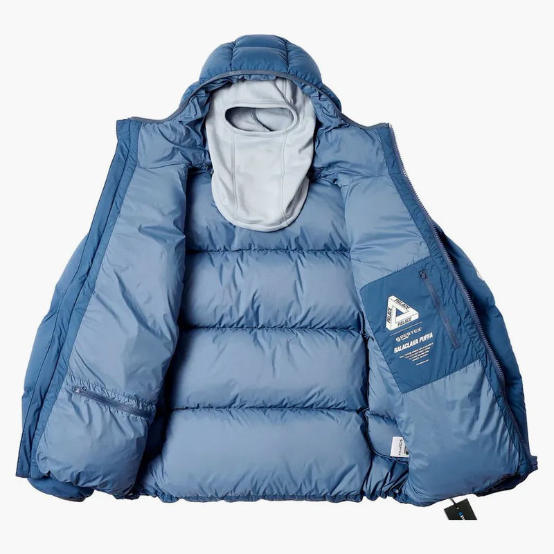 Palác Pertex Matte Balaclava Puffa Blue Chill