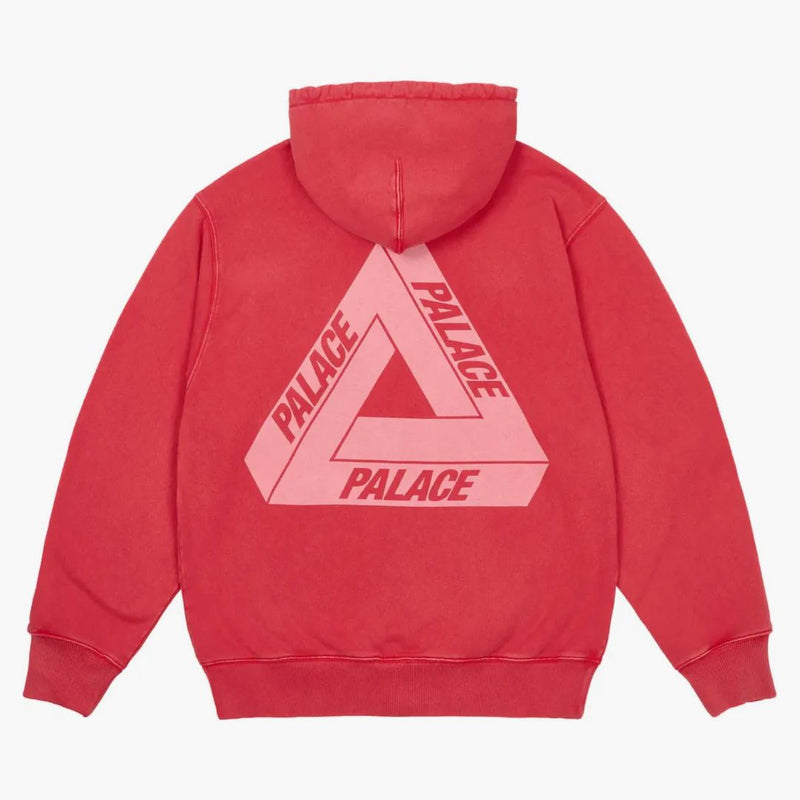 Palace Pigment Wash Tri-Ferg Hood Red