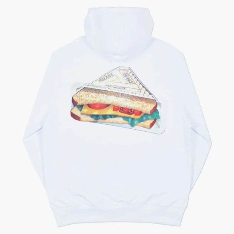 Palazzo aratro mans hood bianco