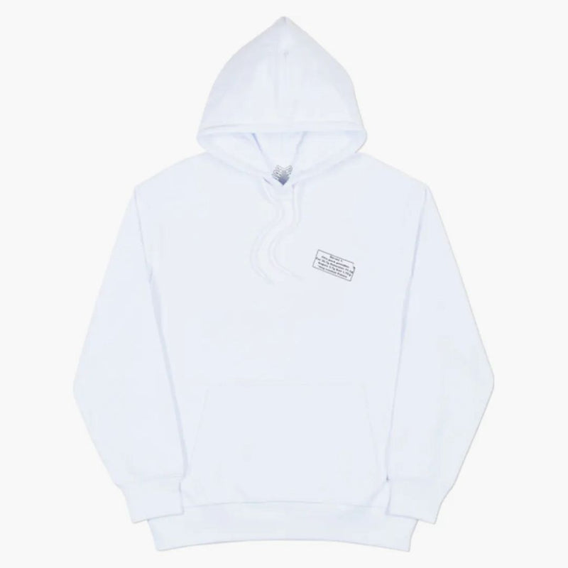 Palazzo aratro mans hood bianco