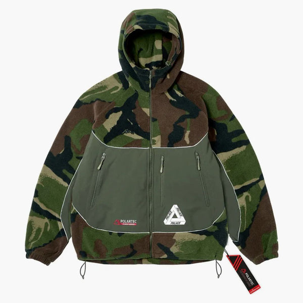 Palác Polartec 3M kapucí bunda Woodland Camo