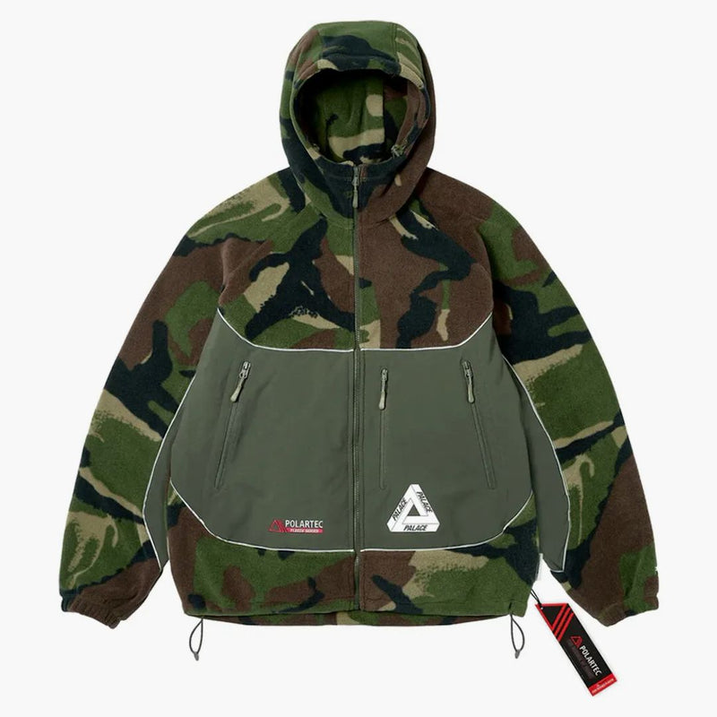 Palác Polartec 3M kapucí bunda Woodland Camo