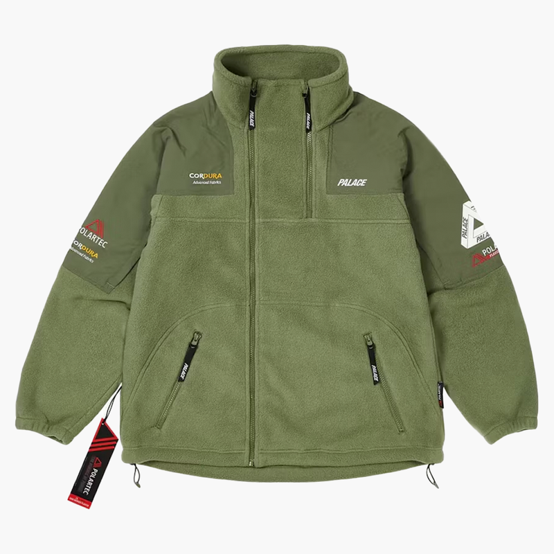 Palace Polartec Double Zip Funnel Olive