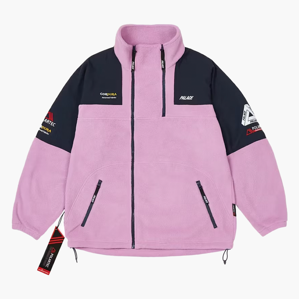 Palace Polartec Double Zip Funnel Purple