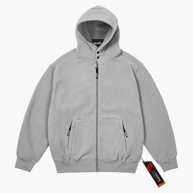 Palace Polartec Lazer Zip Hood Concrete Grey