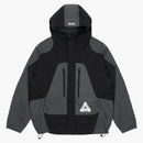 Palácová prášková bunda černá/šedá