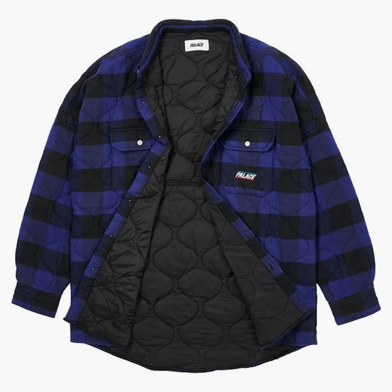 Trapunta di palazzo con camicia a quadri blu