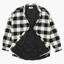 Palác přikrývka s kostkovanou košili bílá