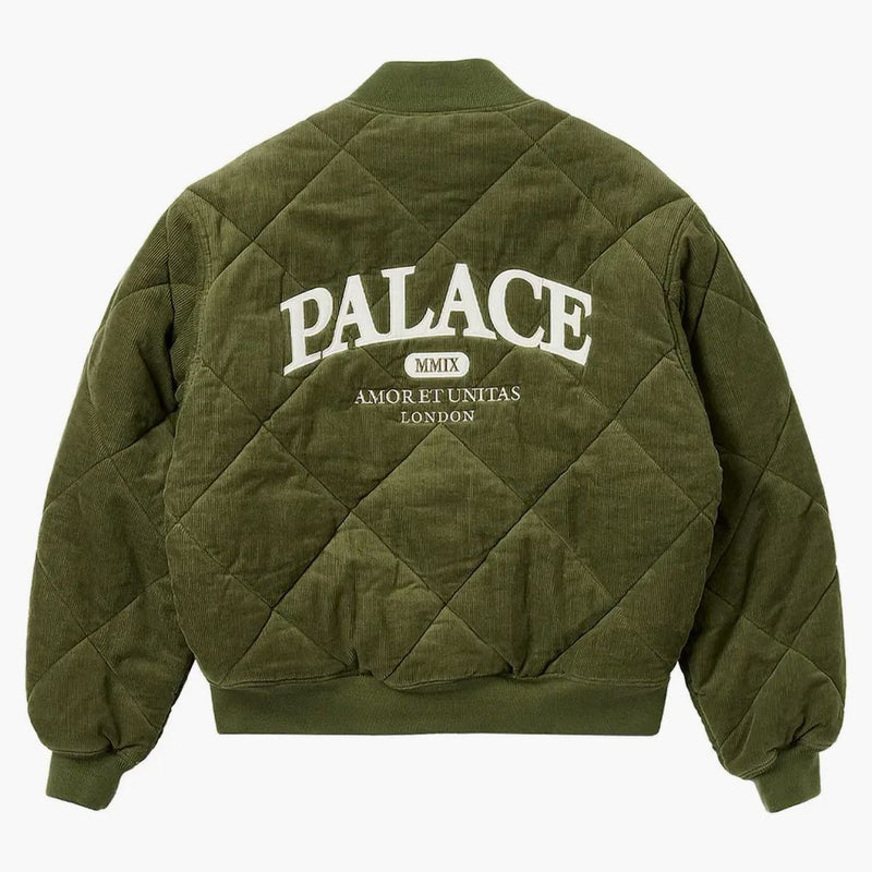Palace quiltad jacka den djupgröna